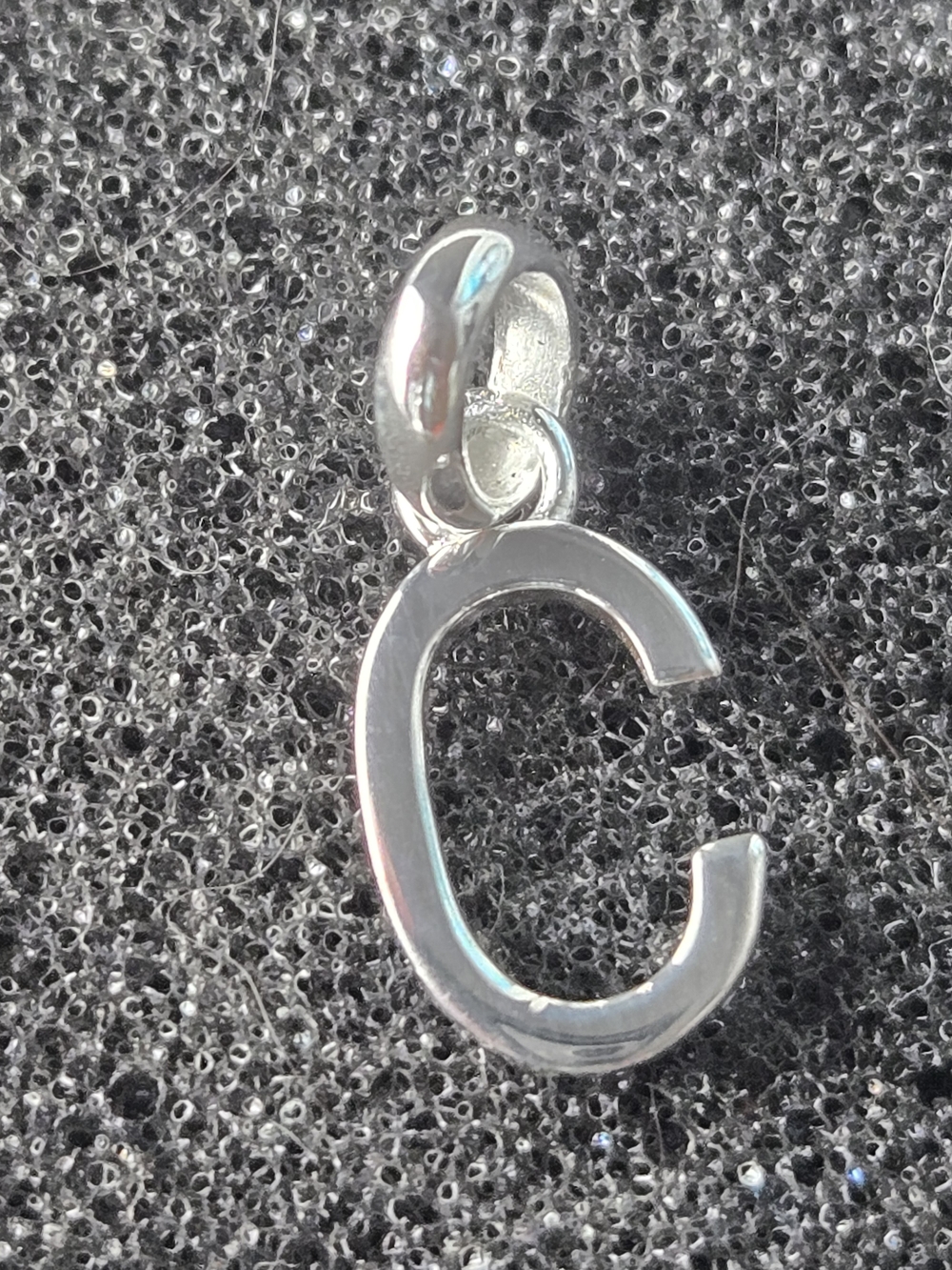 Thomas Sabo Polished Silver 'C' Initial Charm Pendant